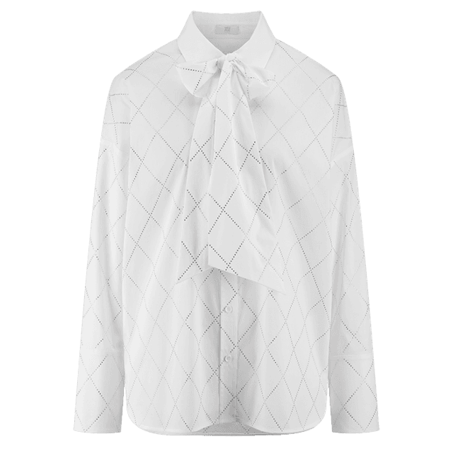 Блуза со стразами и бантом RIANI