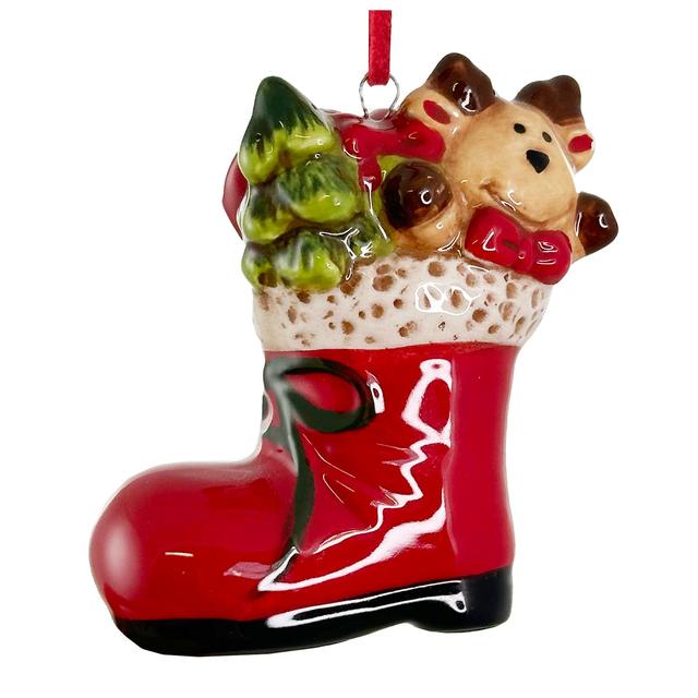 Ёлочная игрушка Новогодний ботинок Shi-Shi