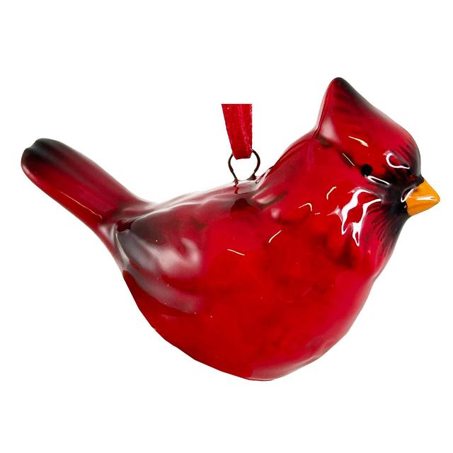 Ёлочная игрушка Красный кардинал Shi-Shi