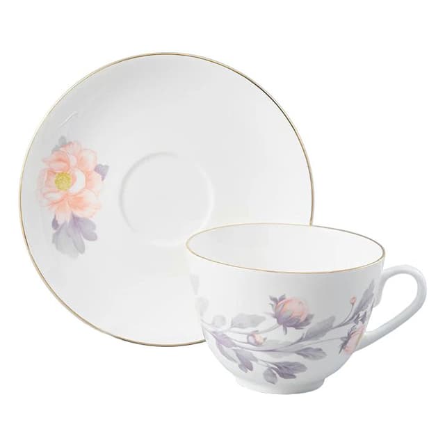 Чайная пара ИФЗ Нежный пион (серый)