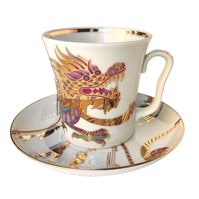 Бокал с блюдцем ИФЗ Золотой дракон