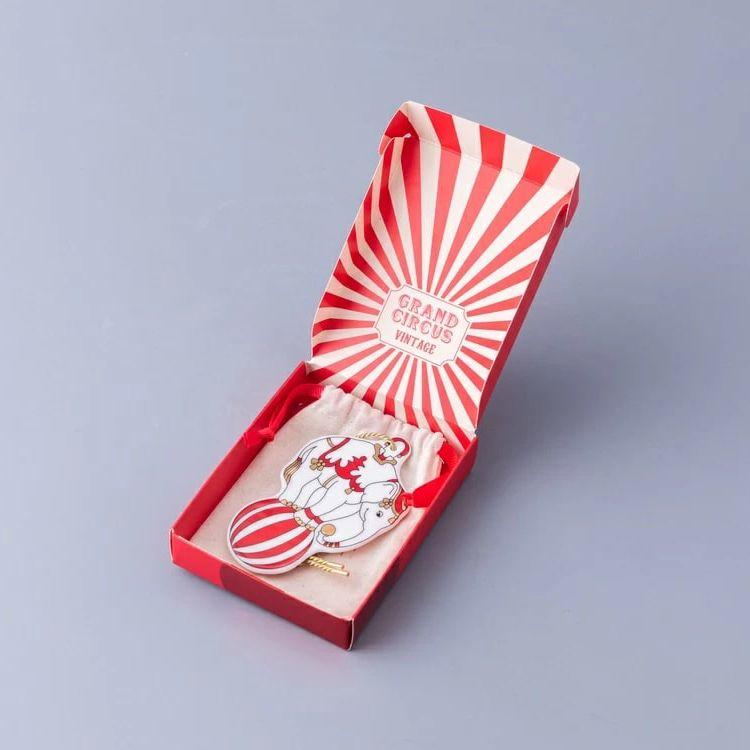 Ёлочная игрушка ИФЗ Слон на шаре Гранд цирк | Фото 2