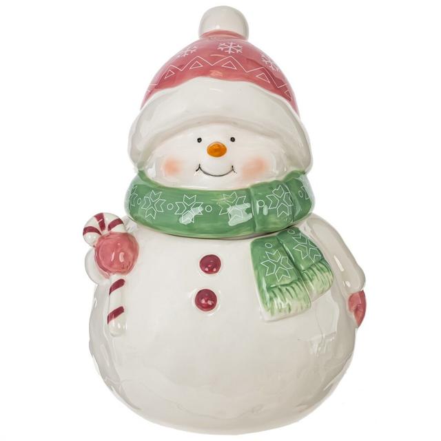 Конфетница Снеговик