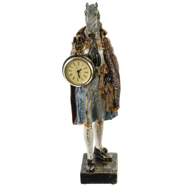 Фигурка с часами Конь в пальто