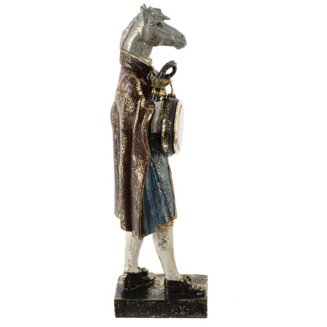 Фигурка с часами Конь в пальто | Фото 3