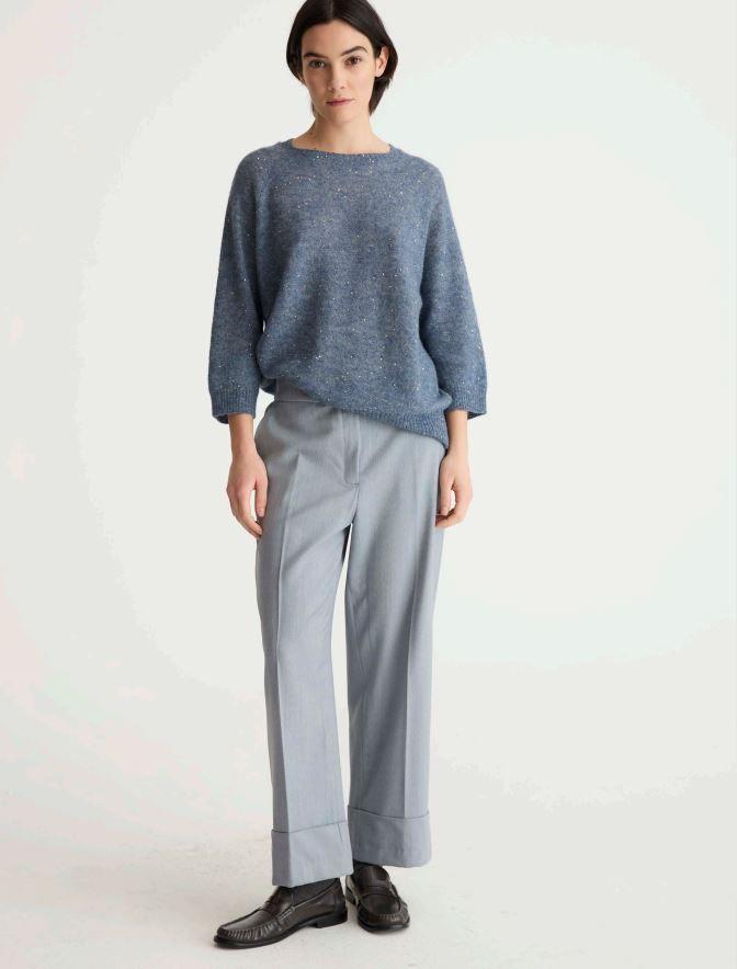 Женский джемпер из шерсти альпака Biancalancia  | Фото 2