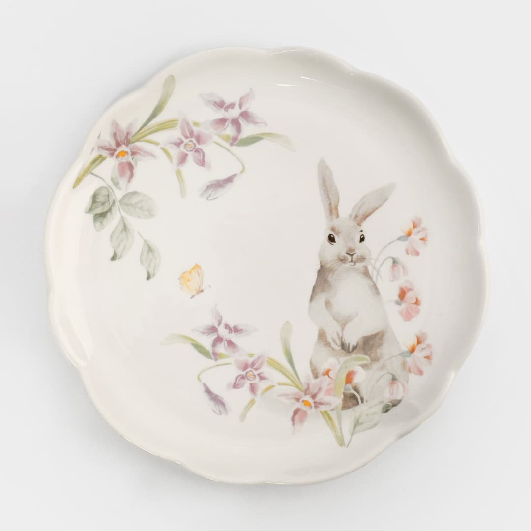 Тарелка закусочная Anna Lafarg Flower Rabbit | Фото 1