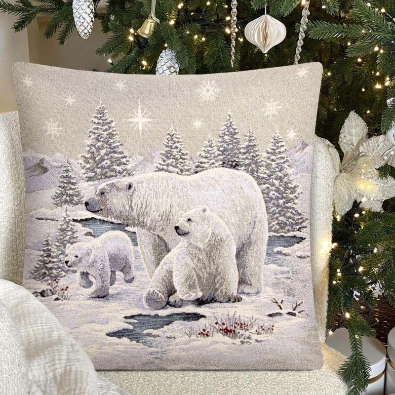 Скатерть, дорожка, салфетки и подушка Арктика | Фото 4