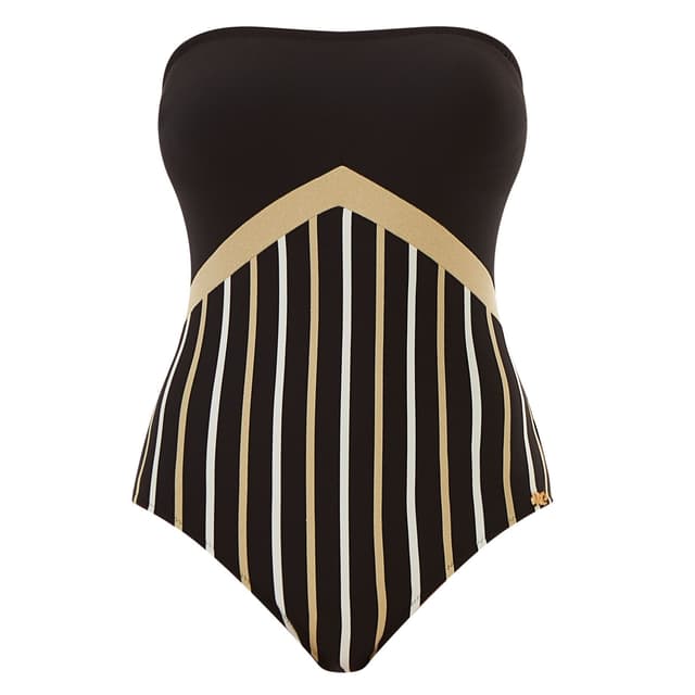 Слитный купальник в полоску Nuria Ferrer