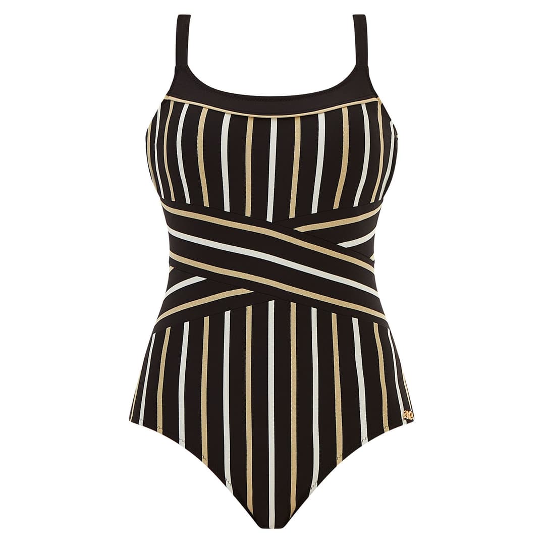 Слитный купальник в полоску Nuria Ferrer | Фото 1