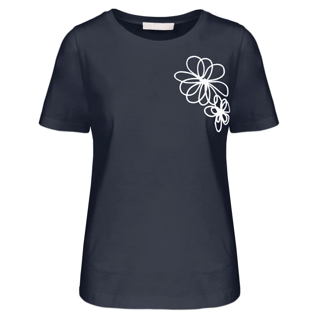 Женская футболка с вышивкой BIANCA | Фото 1