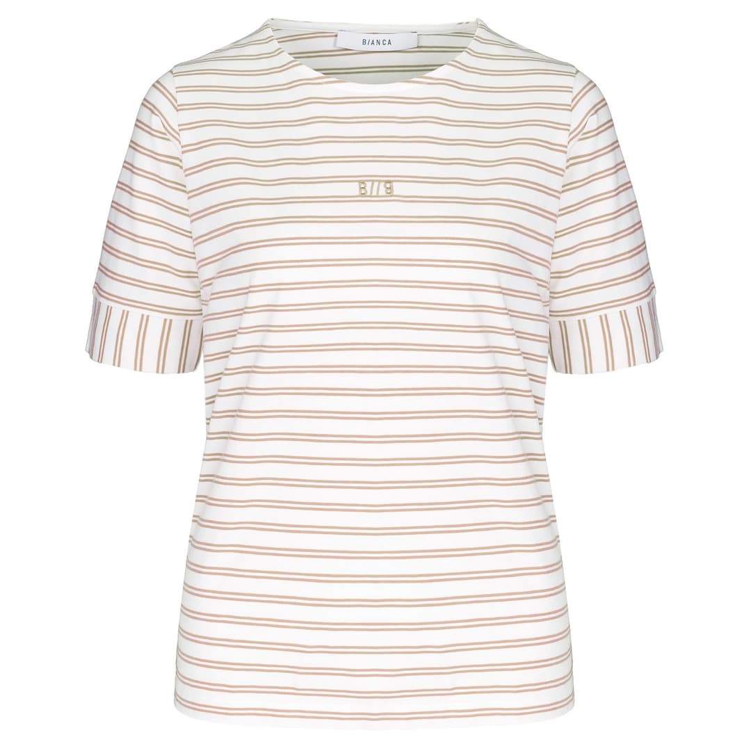 Женская футболка в полоску BIANCA | Фото 1