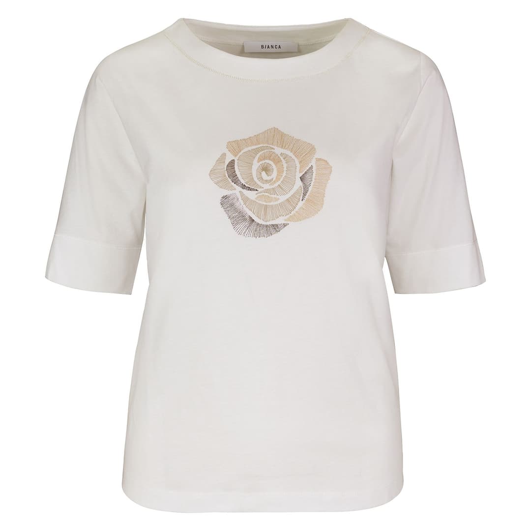 Женская футболка из хлопка BIANCA | Фото 1