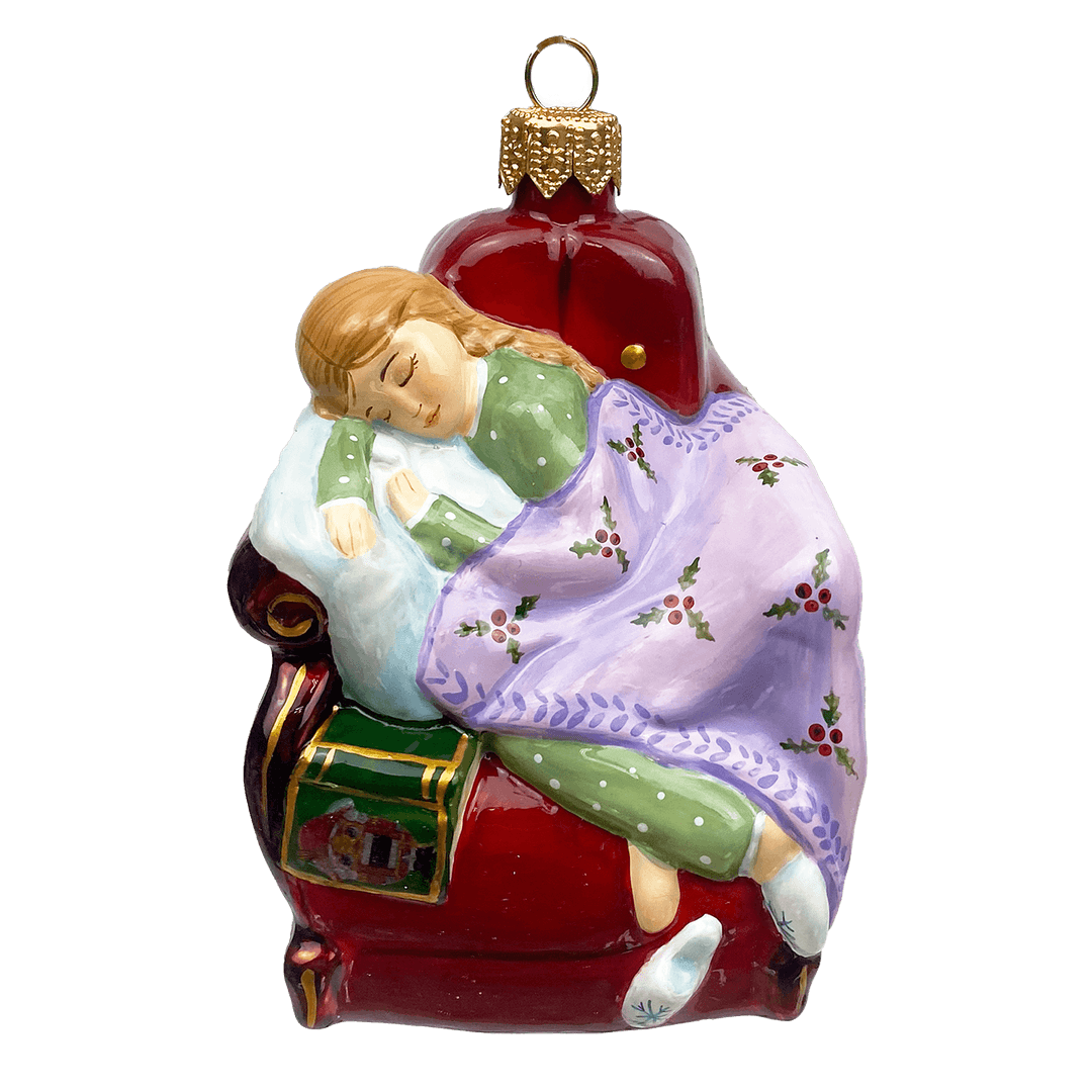 Ёлочная игрушка Девочка в кресле Ленигрушка | Фото 1