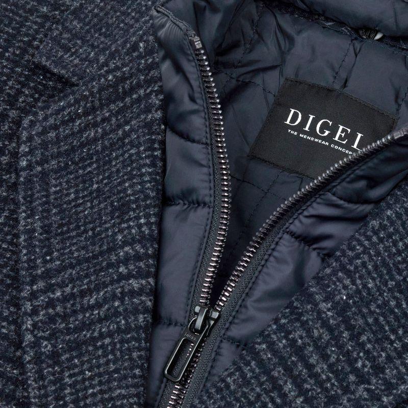 Мужское шерстяное пальто в клетку Digel | Фото 2