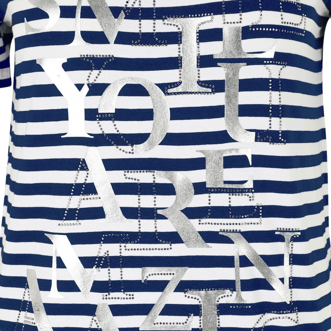 Женская футболка в полоску Doris Streich  | Фото 3