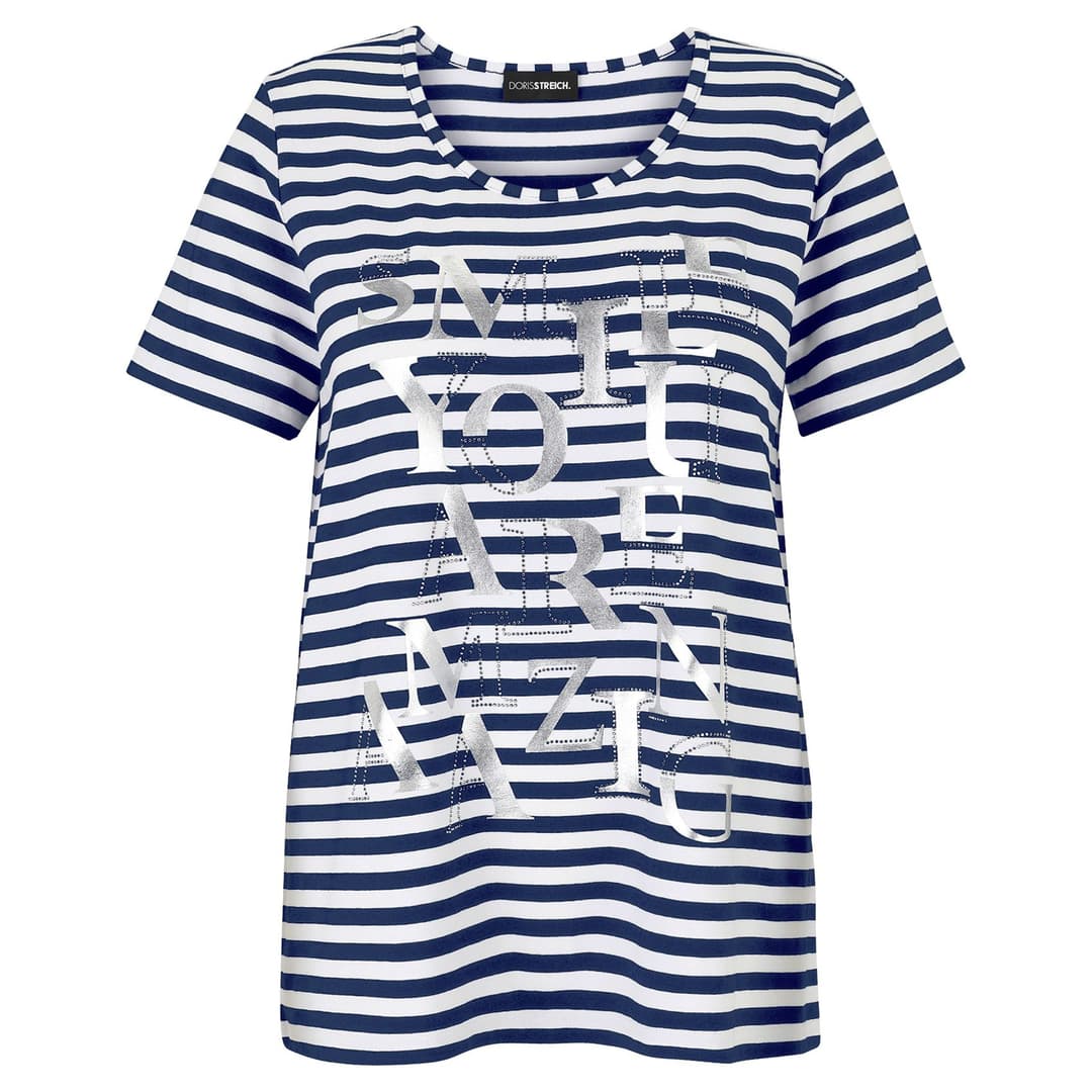 Женская футболка в полоску Doris Streich  | Фото 1