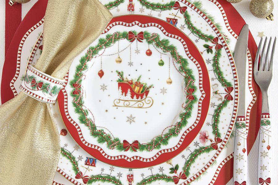 Тарелка обеденная Easy Life, Новогодняя гирлянда 26.5 см | Фото 2
