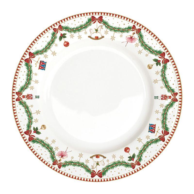 Тарелка обеденная Easy Life, Новогодняя гирлянда 26.5 см | Фото 1