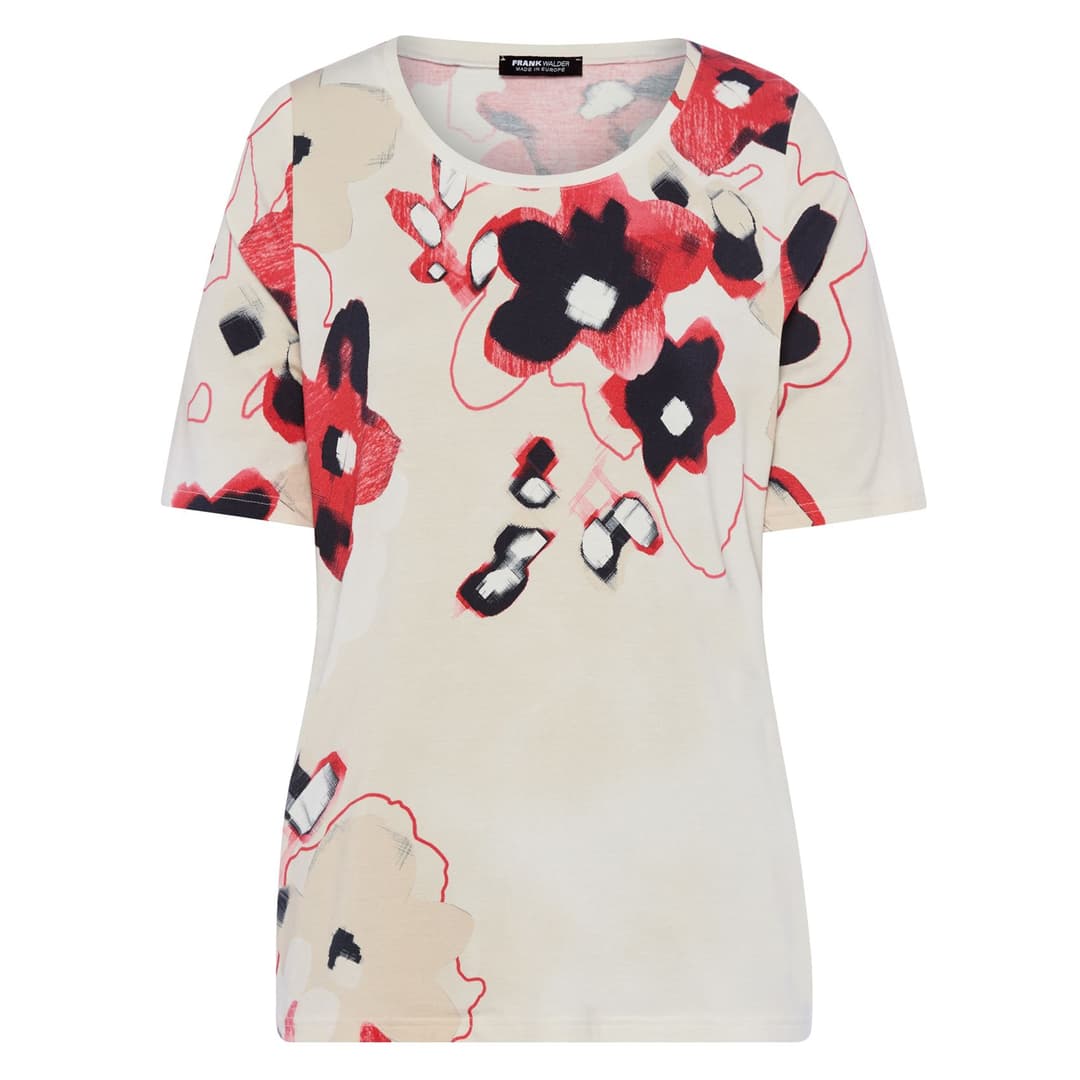 Женская футболка из хлопка с модалом Frank Walder | Фото 1