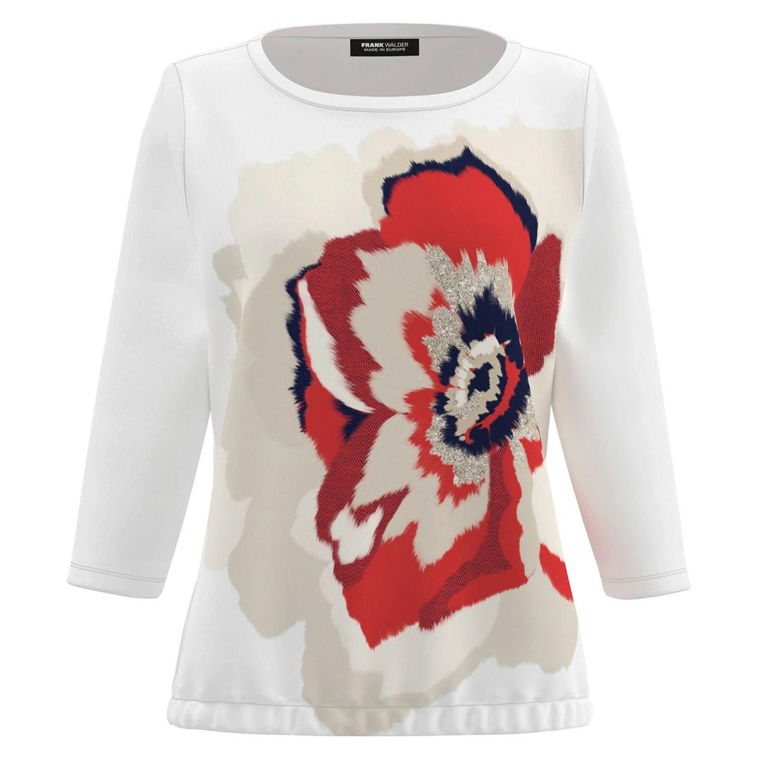 Женский лонгслив с цветочным принтом Frank Walder | Фото 1