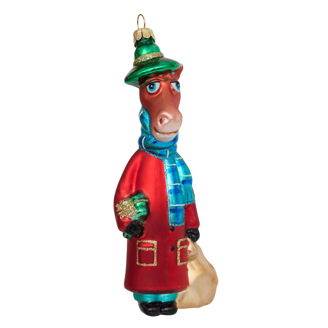 Ёлочная игрушка Конь в красном пальто Holiday Classics | Фото 1