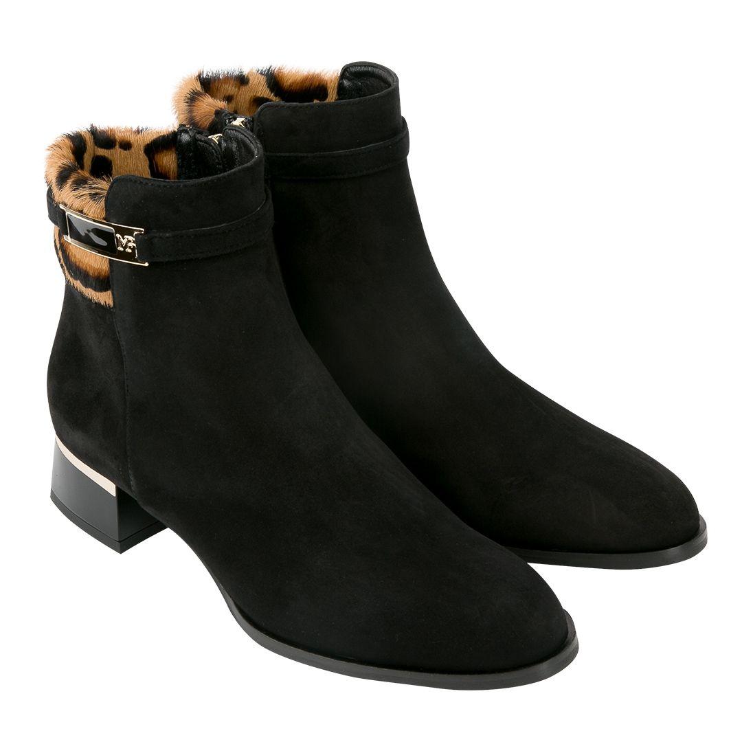 Замшевые черные ботильоны Marino Fabiani     | Фото 2