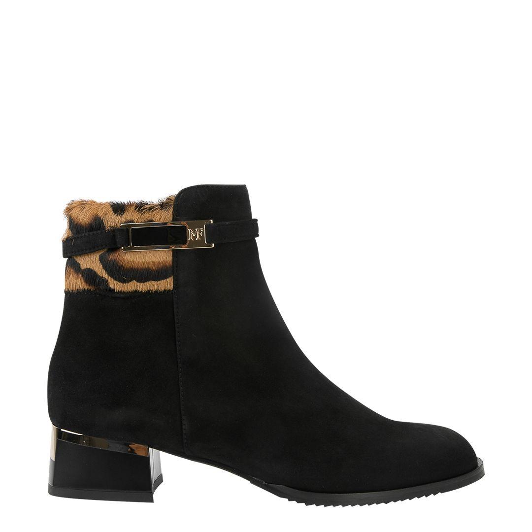 Замшевые черные ботильоны Marino Fabiani     | Фото 1