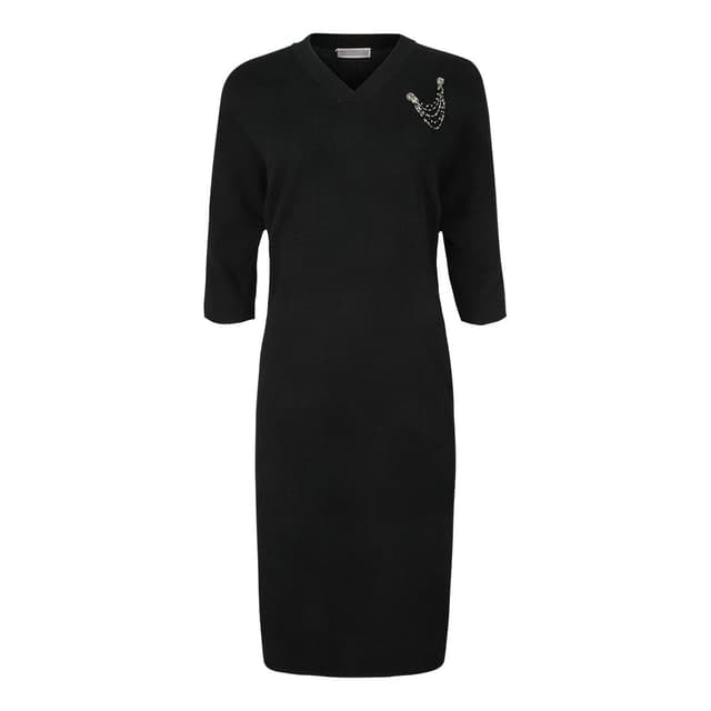 Платье с брошью MIR CASHMERE
