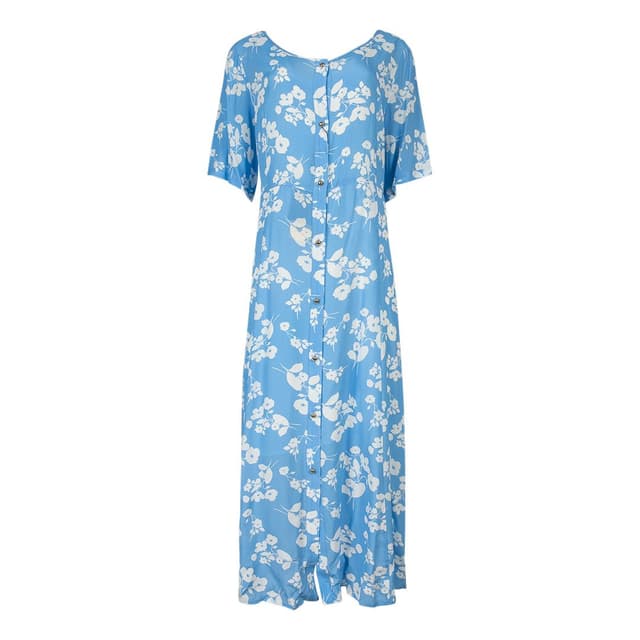 Платье из вискозы с принтом Elisa Fanti