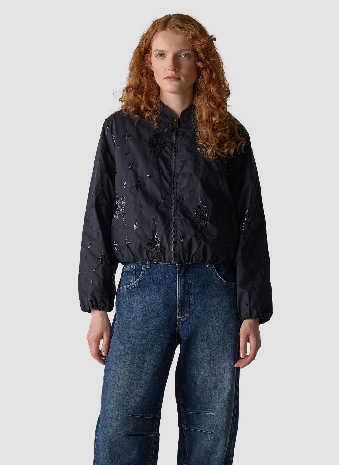 Женский бомбер с пайетками LeComte | Фото 3