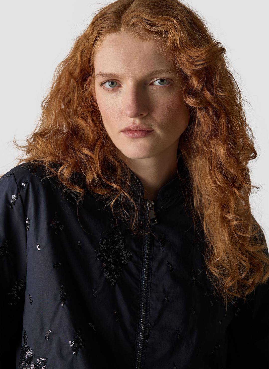 Женский бомбер с пайетками LeComte | Фото 6