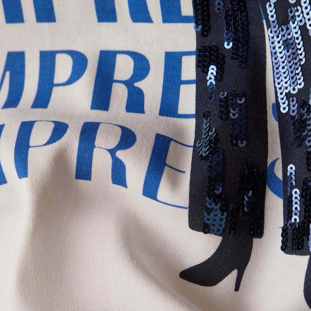 Женская футболка с пайетками LeComte | Фото 7