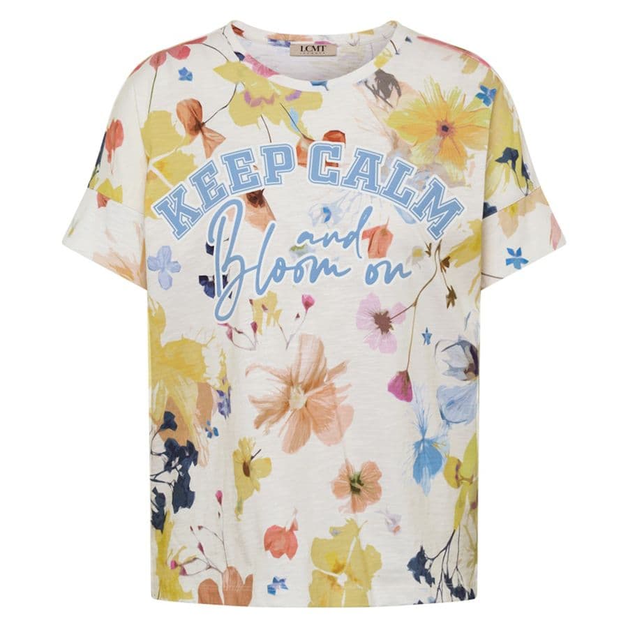 Женская футболка с цветочным принтом LeComte | Фото 1
