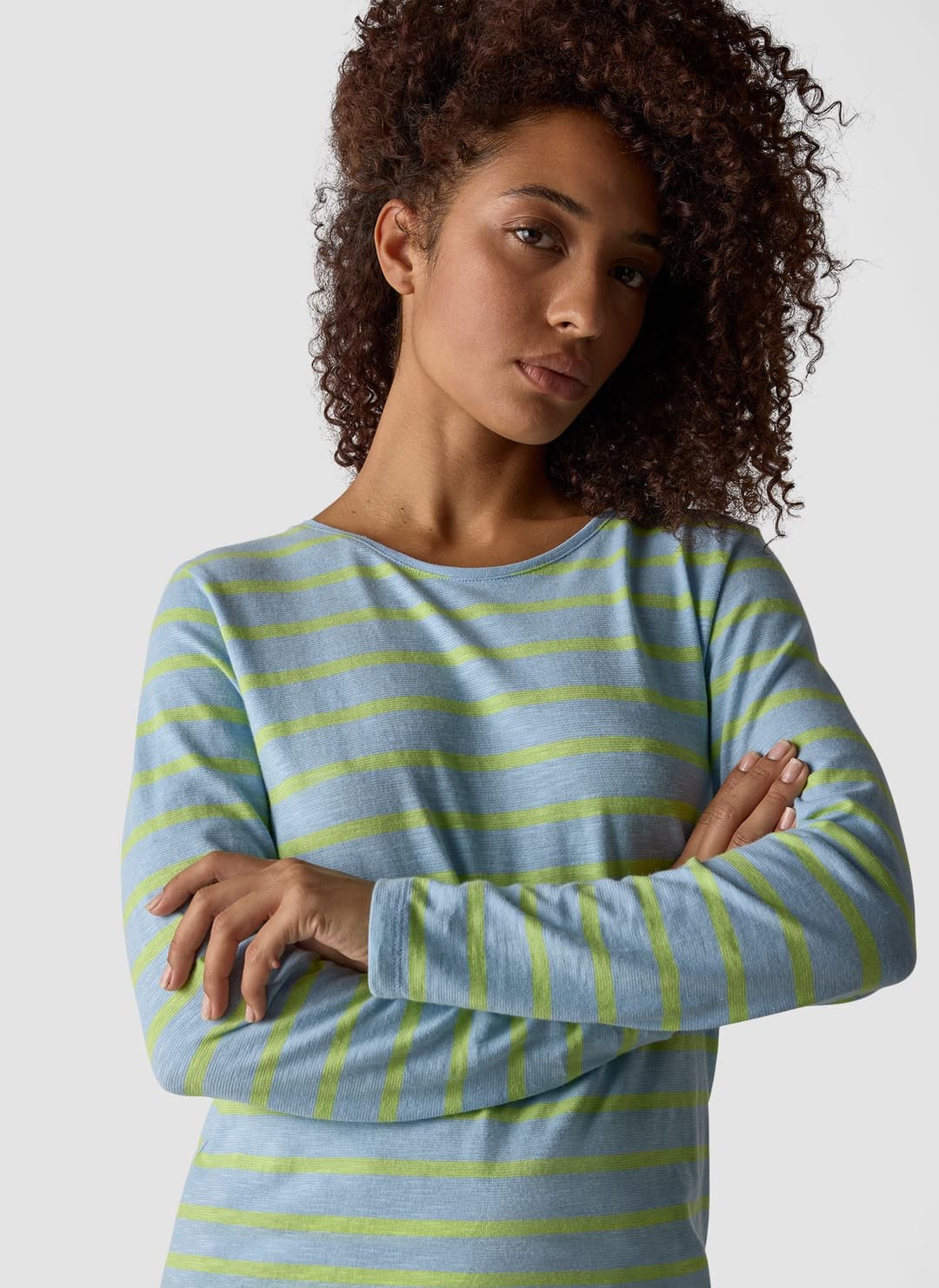 Женский лонгслив из хлопка LeComte | Фото 5