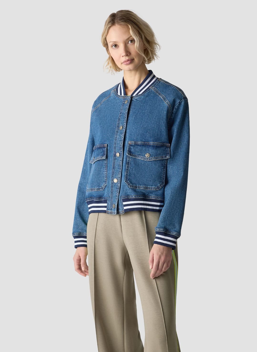 Женский джинсовый бомбер LeComte | Фото 3