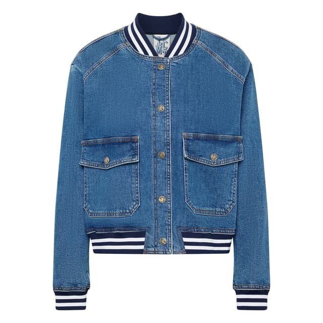 Женский джинсовый бомбер LeComte
