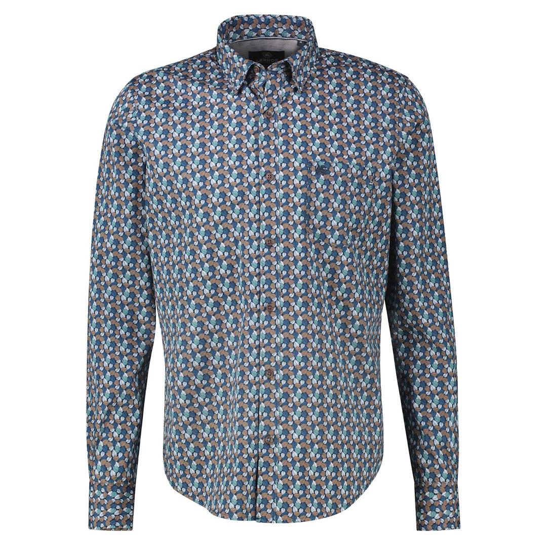 Мужская рубашка с принтом Lerros | Фото 1
