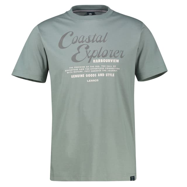 Мужская хлопковая футболка с принтом Lerros