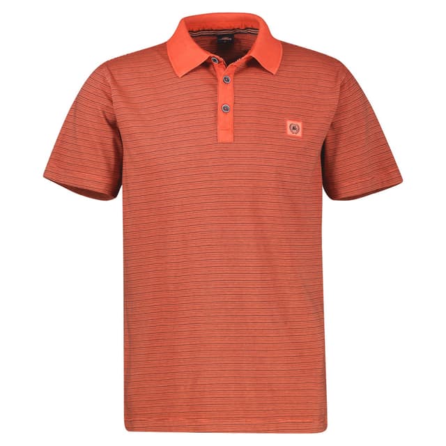 Мужское хлопковое поло в полоску Lerros