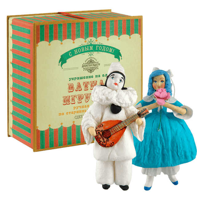 Набор ёлочных игрушек Мальвина и Пьеро Душистыя радости