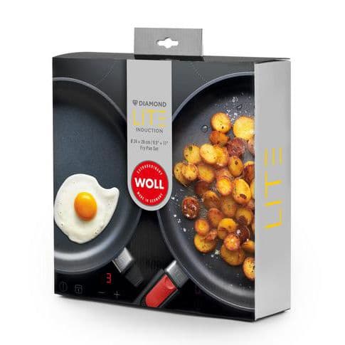 Набор сковород со съёмными ручками Woll Diamond Lite Induction, 24 см + 28 см | Фото 2