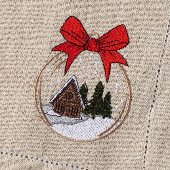 Набор салфеток и свечей Невская Вышивка, Шар с бантом | Фото 2