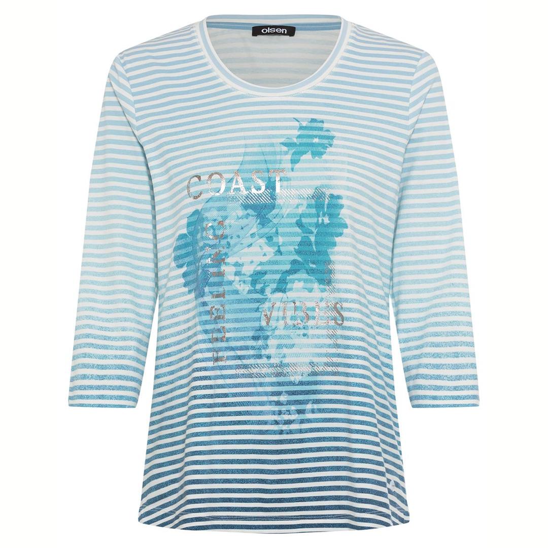 Женский лонгслив в полоску Olsen | Фото 1