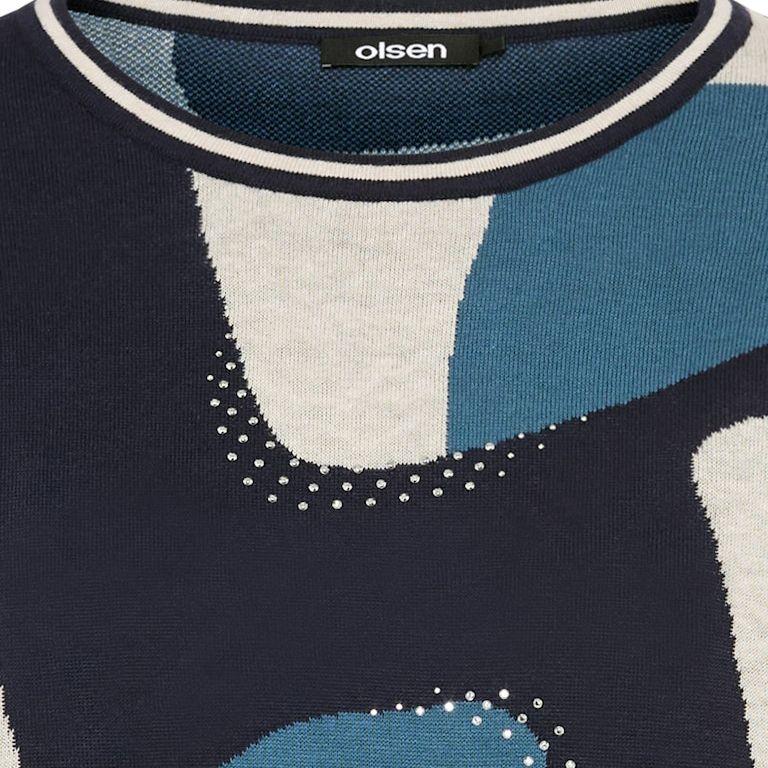 Женский джемпер с абстрактным принтом Olsen | Фото 3