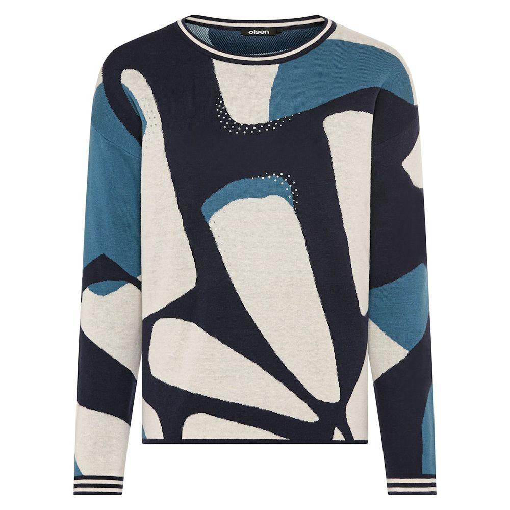 Женский джемпер с абстрактным принтом Olsen | Фото 1
