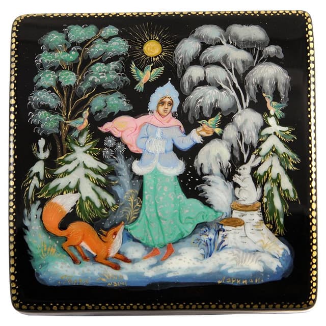 Шкатулка Палех Снегурочка Ларина