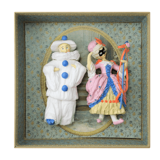 Ёлочная игрушка Коломбиана и Пьеро Душистыя радости