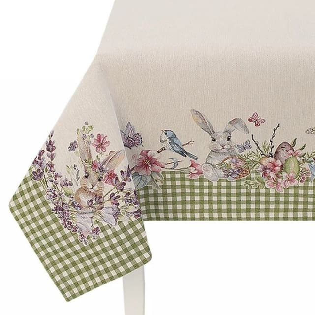 Скатерть и дорожка Пасха клетка