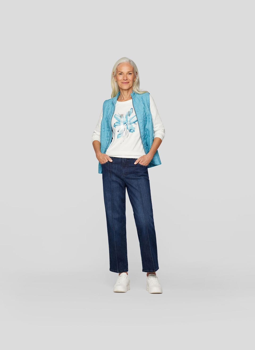 Женский лонгслив из хлопка Rabe | Фото 4